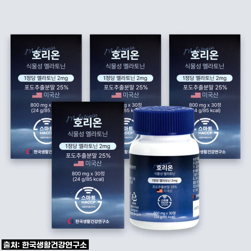 미국산 식물성 멜라토닌 2mg 함유 호리온 타트체리 30정, 4개 [원산지:상세설명에 표시]