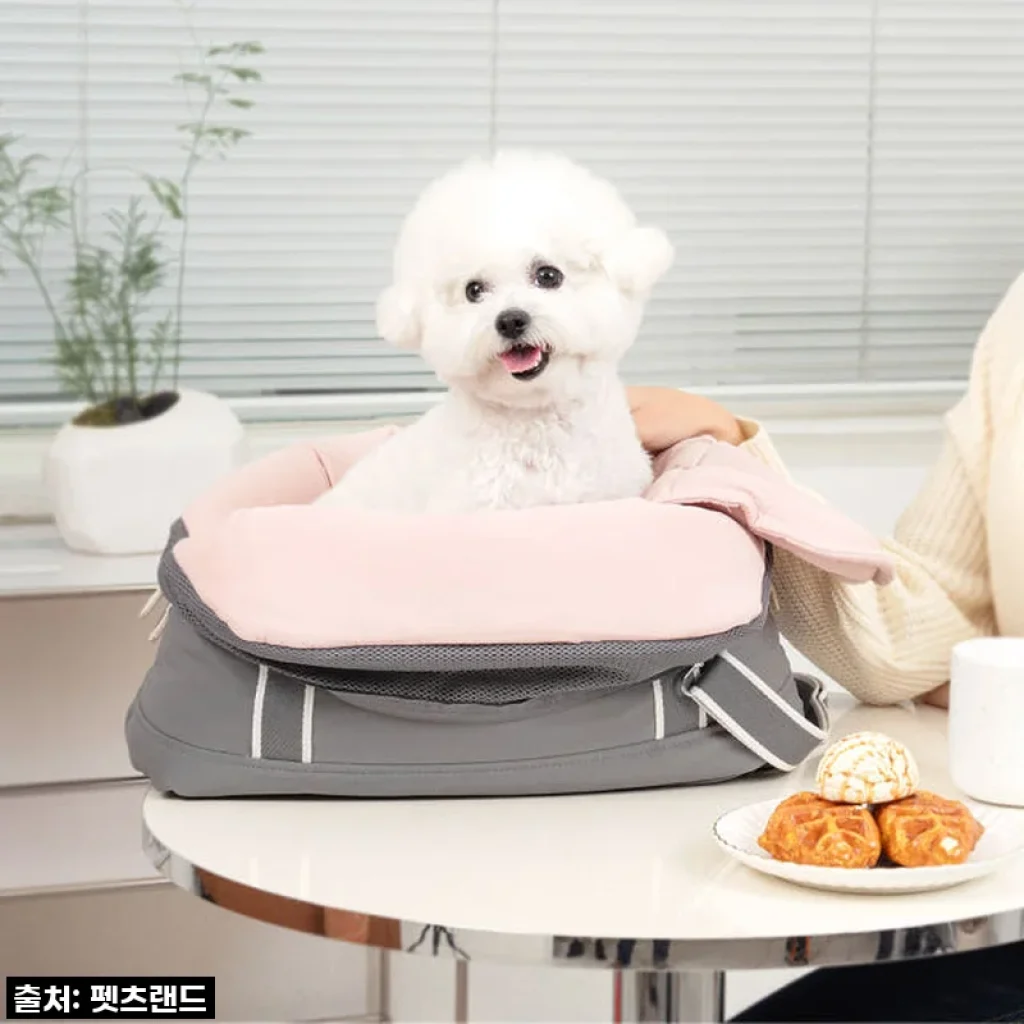 강아지 슬링백 이동 가방 애견 반려견 소형견 포밍베딩백L 사용후기