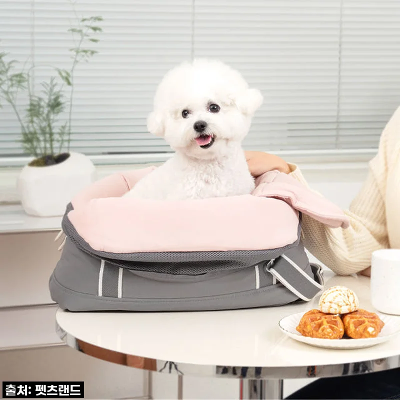 강아지 슬링백 이동 가방 애견 반려견 소형견 포밍베딩백L 사용후기