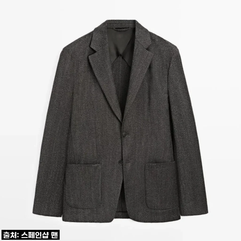 마시모두띠 헤링본 울블렌드 테일러드 블레이저 2800/351 CHARCOAL 사용 후기