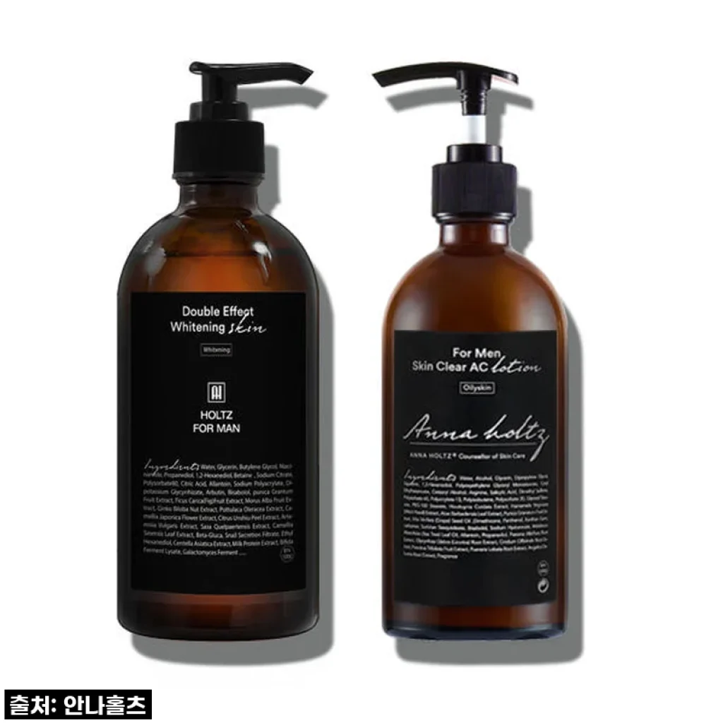 홀츠포맨 남성 미백 스킨 토너 300ml & 로션 300ml 2종 세트 사용후기