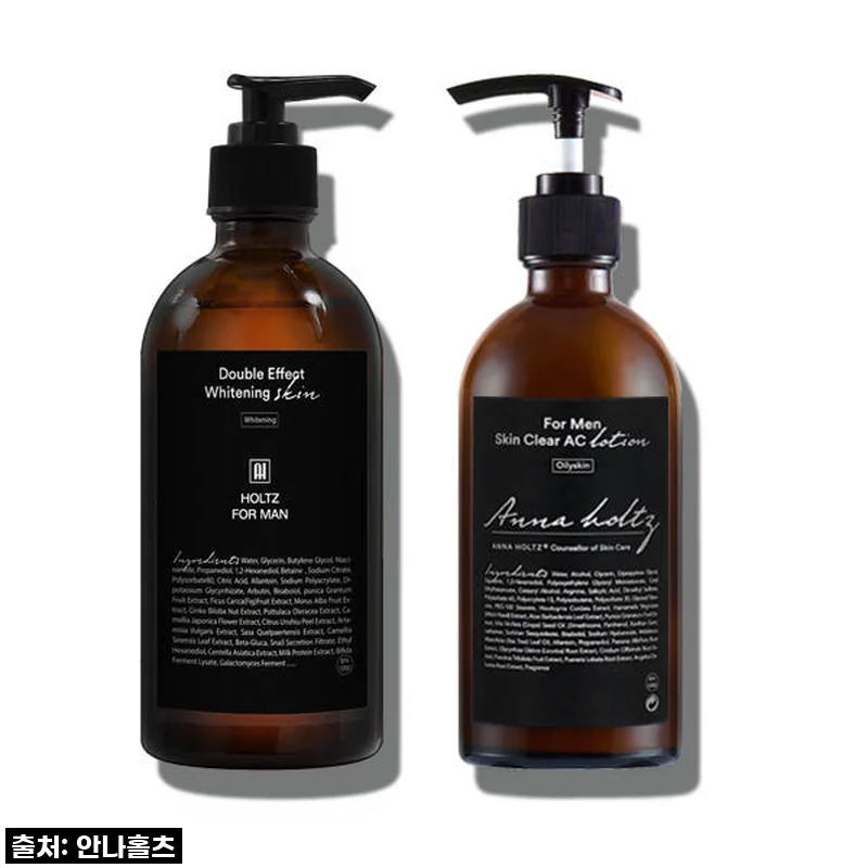 홀츠포맨 남성 미백 스킨 토너 300ml & 로션 300ml 2종 세트 사용후기