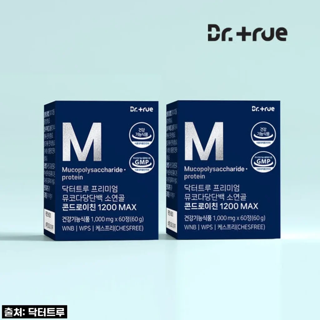 닥터트루 뮤코다당단백 소연골 콘드로이친 1200 MAX 60정 사용후기 – 꾸준한 복용으로 느낀 관절 건강 변화