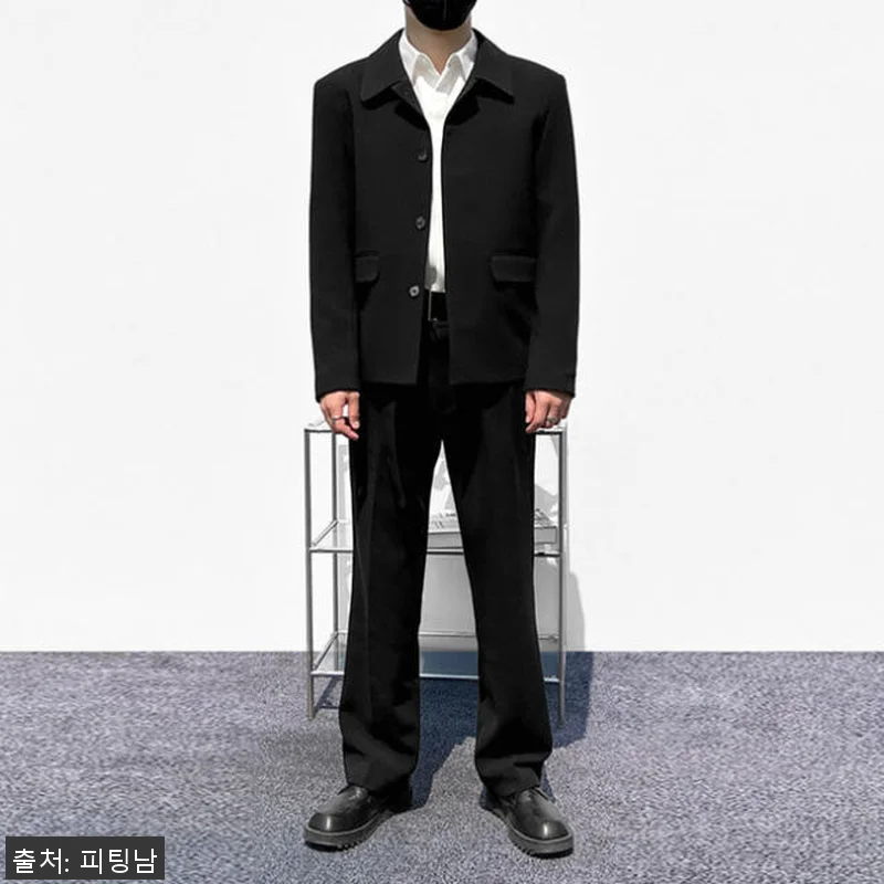 남자 루스벨트 봄 가을 스판 오버핏 관련 이미지 1