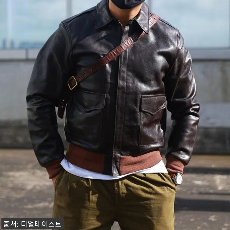 버팔로 가죽 자켓 식물성태닝 크롭 밀 관련 이미지 1