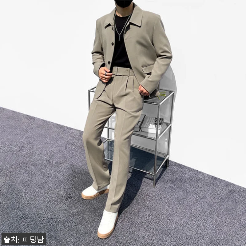 남자 루스벨트 봄 가을 스판 오버핏 관련 이미지 2