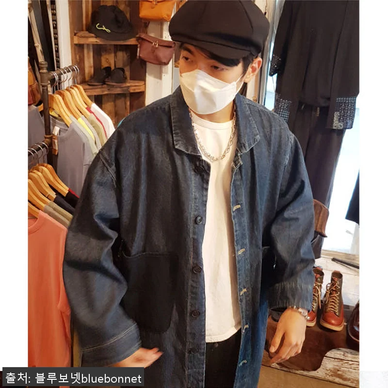 루즈핏 빅포켓 데님 청코트 사용후기: 관련 이미지 2