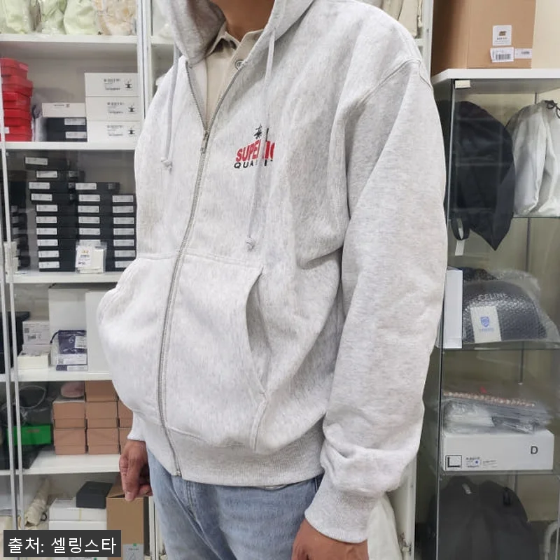 스투시 슈페리어 퀄리티 기모 집업 후 관련 이미지 2