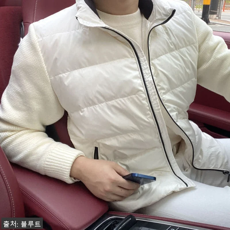 오리털 덕다운 니트 경량 숏 패딩+워 관련 이미지 4