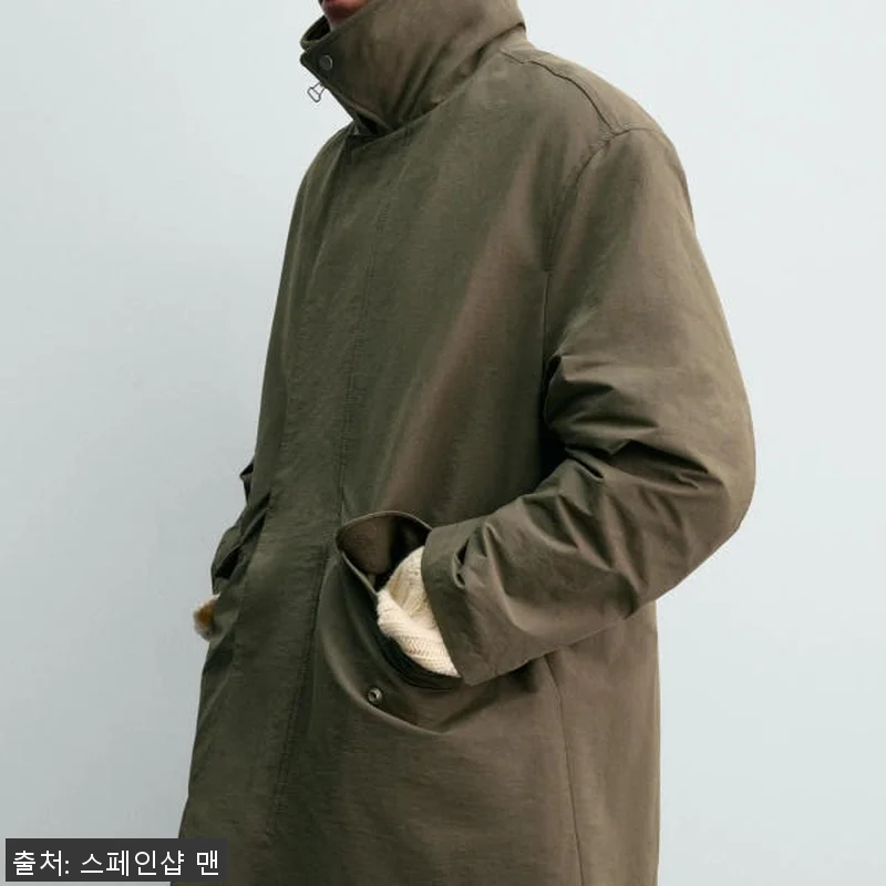 자라 배색 칼라 테크니컬 파카 X 아 관련 이미지 5