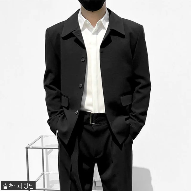 남자 루스벨트 봄 가을 스판 오버핏 관련 이미지 6