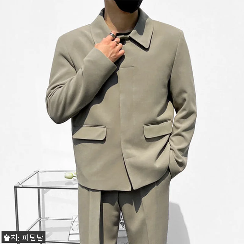 남자 루스벨트 봄 가을 스판 오버핏 관련 이미지 7