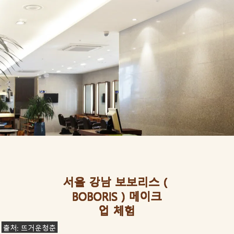 서울 강남 보보리스 메이크업 체험, 직접 써본 리얼 후기