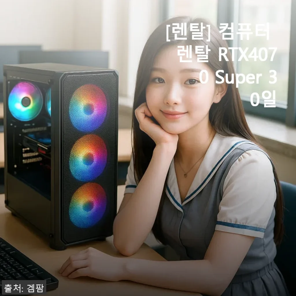 컴퓨터 렌탈 RTX4070 Super 30일 사용 후기와 실제 경험