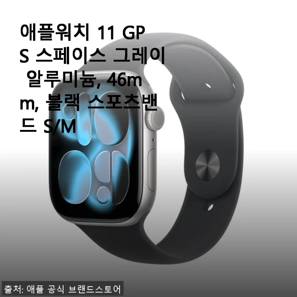 애플워치 11 GPS 스페이스 그레이 46mm 사용후기: 일상과 건강 모두 챙기는 스마트 워치