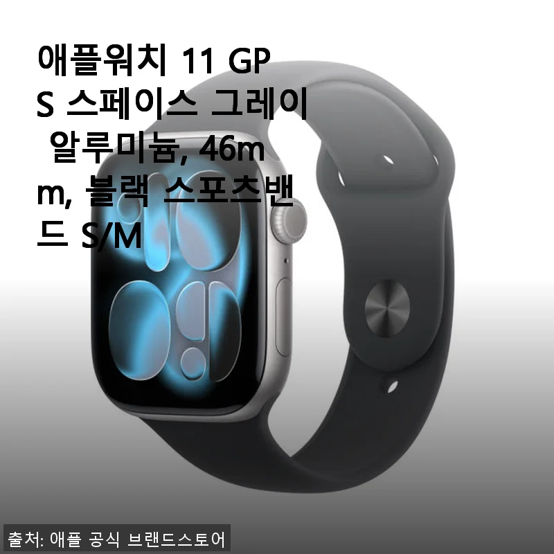 애플워치 11 GPS 스페이스 그레이 46mm 사용후기: 일상과 건강 모두 챙기는 스마트 워치