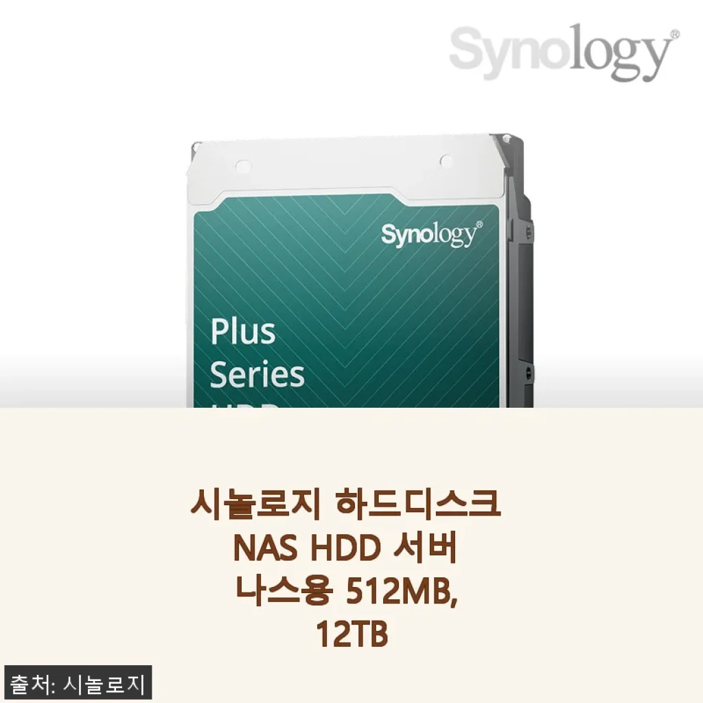 시놀로지 하드디스크 NAS HDD 서버 나스용 512MB, 12TB 사용후기와 구매팁