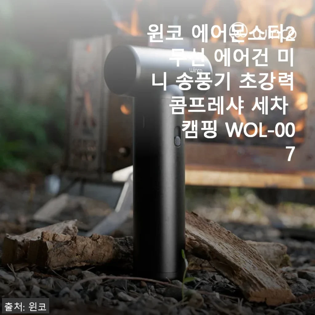 윈코 에어몬스터2 무선 에어건 사용후기 - 강력한 풍력과 편리한 조작이 돋보이는 미니 송풍기