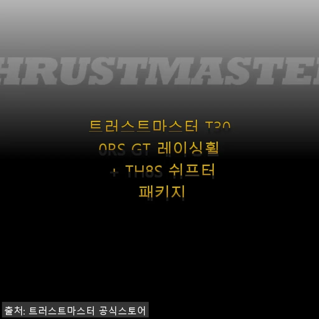 트러스트마스터 T300RS GT 레이싱휠 + TH8S 쉬프터 패키지 사용 후기