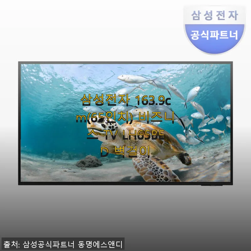 삼성전자 65인치 비즈니스 TV LH65BED 벽걸이 사용 후기