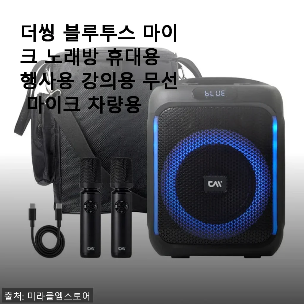 더씽 블루투스 마이크 사용후기 - 노래방 없이 집에서 즐기는 완벽한 무선 마이크