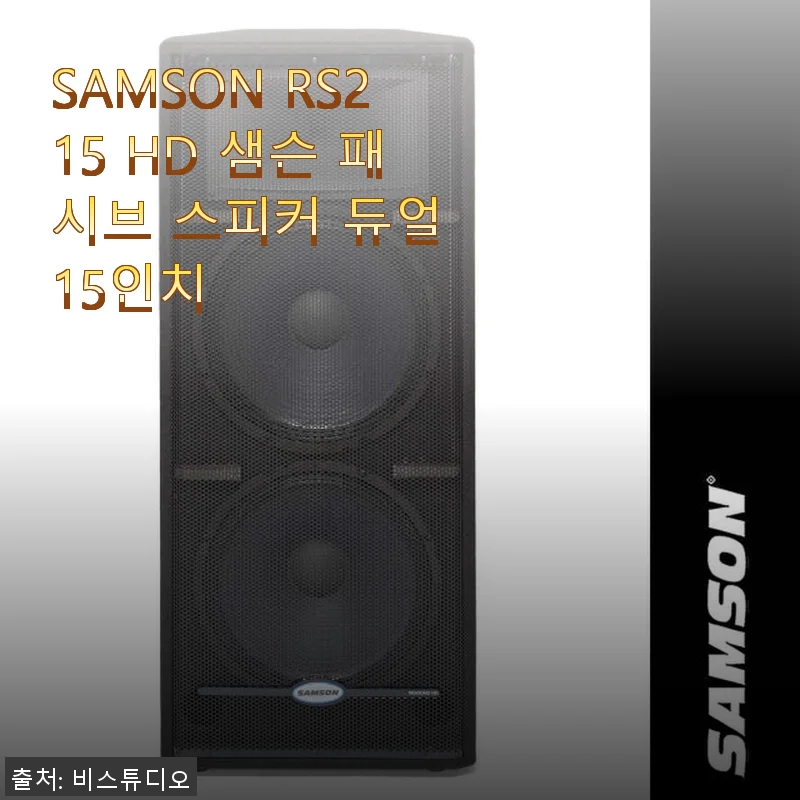 SAMSON RS215 HD 샘슨 패시브 스피커 듀얼 15인치 사용 후기