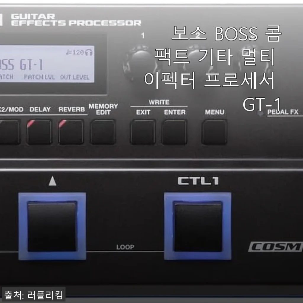 보스 BOSS 콤팩트 기타 멀티 이펙터 프로세서 GT-1 사용후기