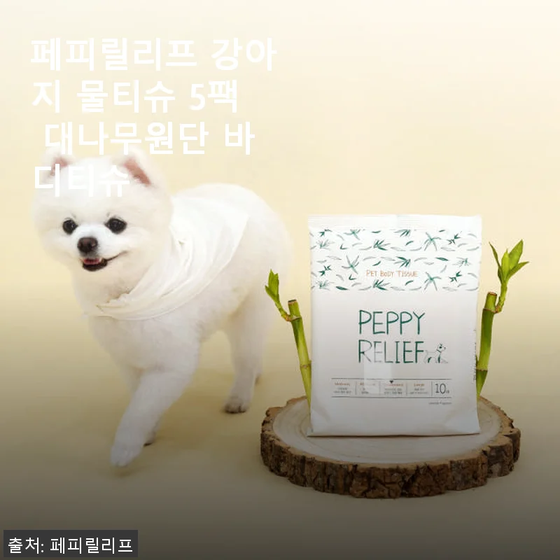페피릴리프 강아지 물티슈 5팩 사용후기 - 산책 후 청결 관리에 딱 좋은 선택