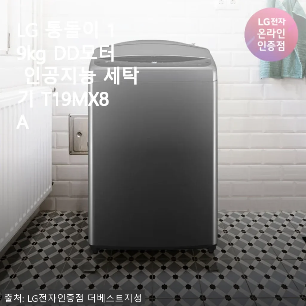 LG 통돌이 19kg DD모터 인공지능 세탁기 T19MX8A 사용후기