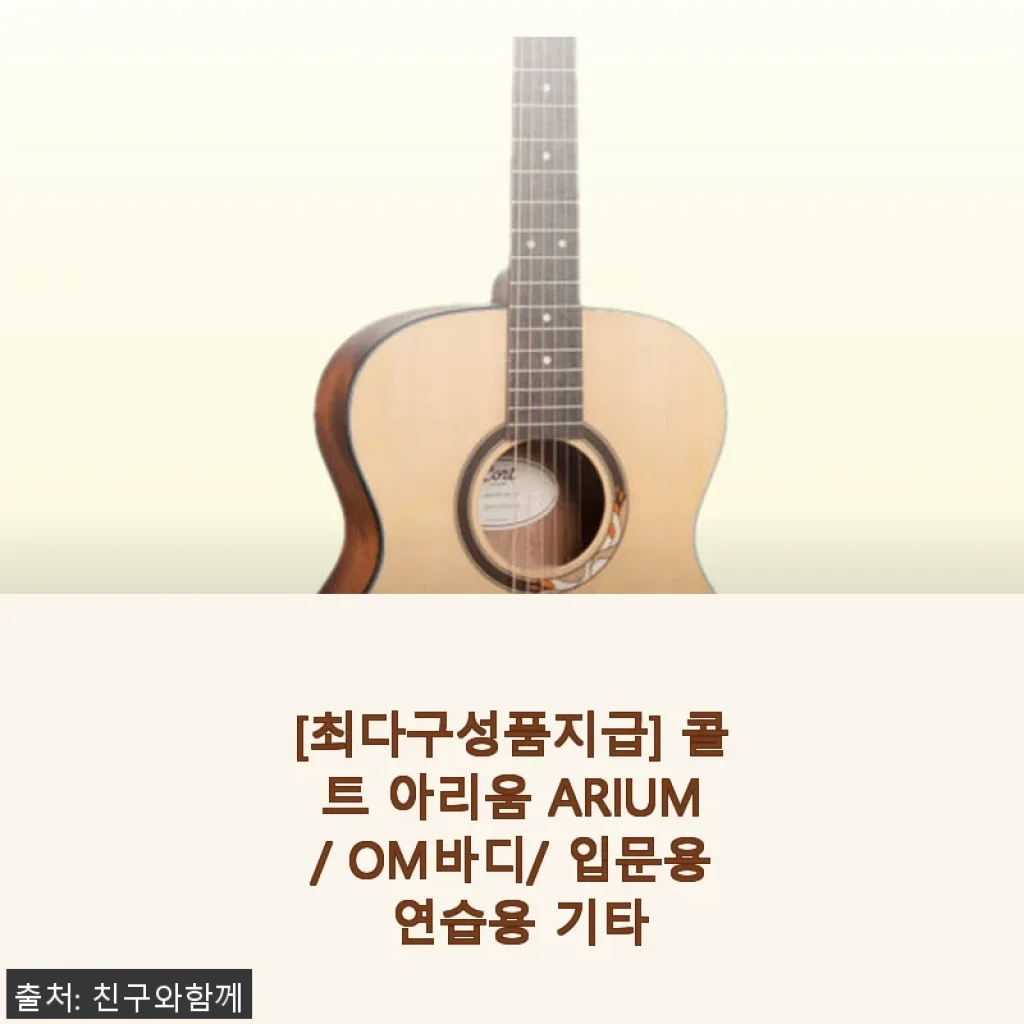 콜트 아리움 ARIUM 입문용 기타, 직접 사용해 본 솔직 후기