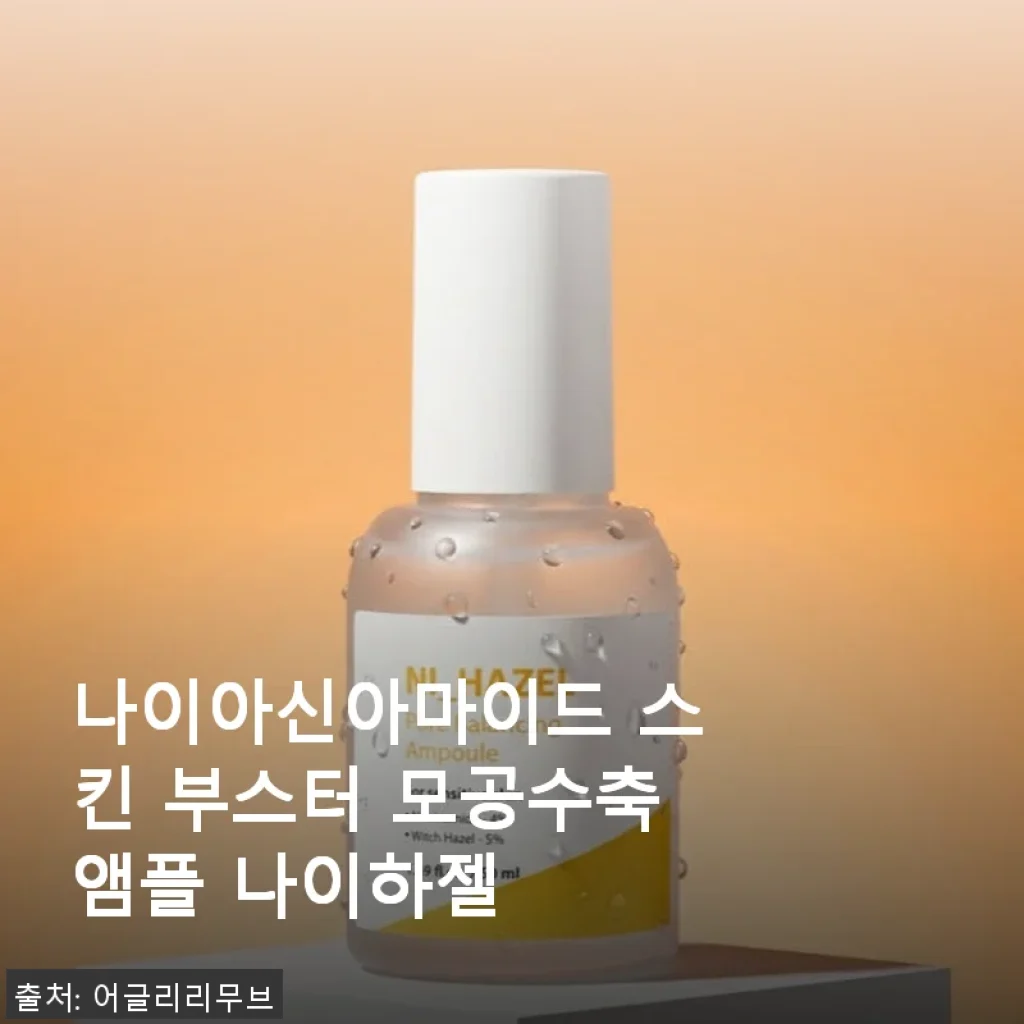 나이아신아마이드 스킨 부스터 모공수축앰플 나이하젤 사용후기