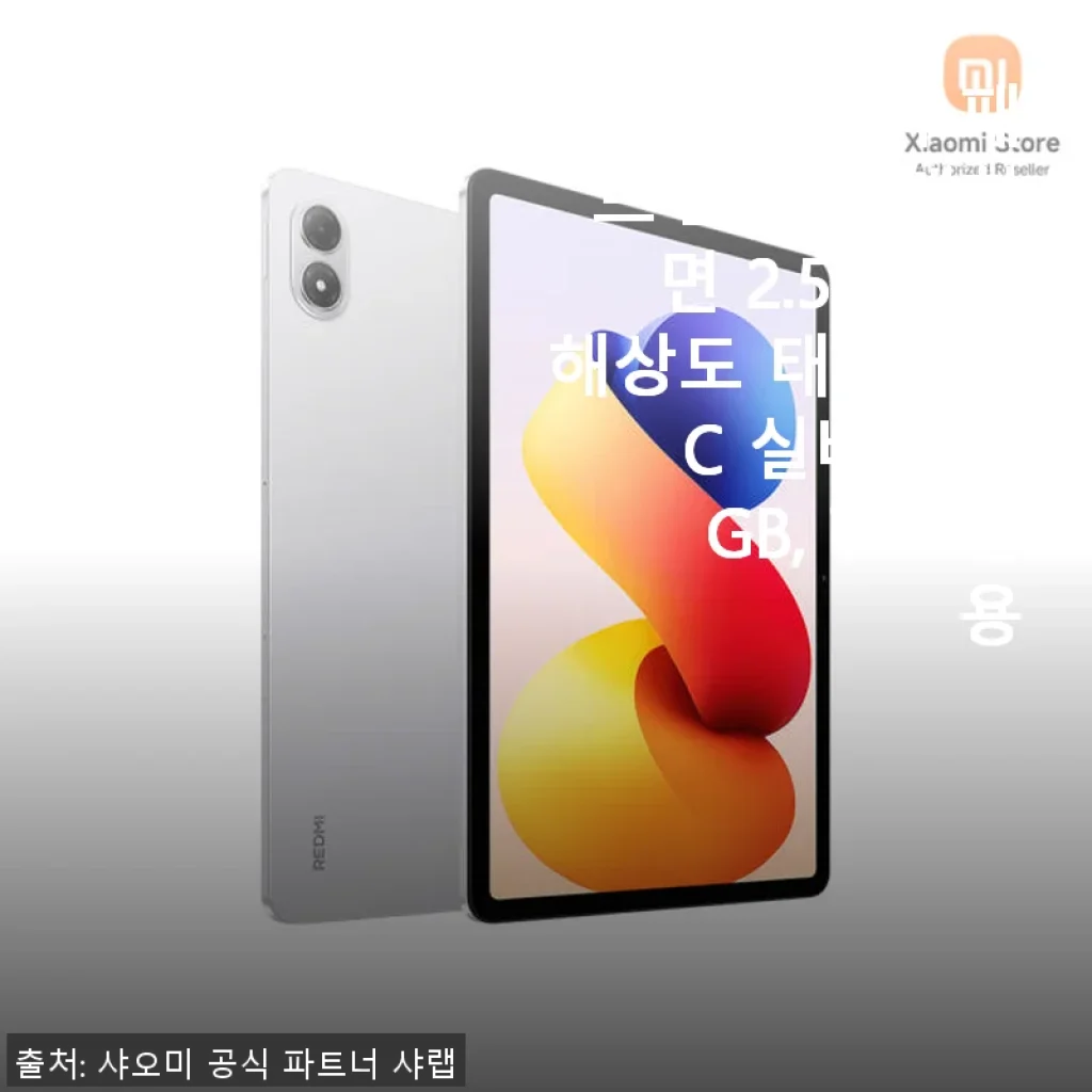 샤오미 레드미 패드 2 프로 2.5K 대화면 태블릿, 영상 감상과 인터넷 활용에 딱!
