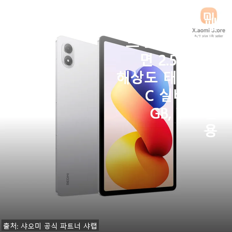 샤오미 레드미 패드 2 프로 2.5K 대화면 태블릿, 영상 감상과 인터넷 활용에 딱!