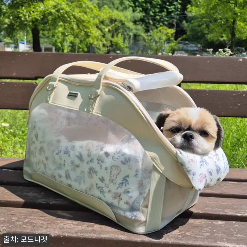 강아지가방 메쉬 숄더백 애견 이동가방 관련 이미지 1