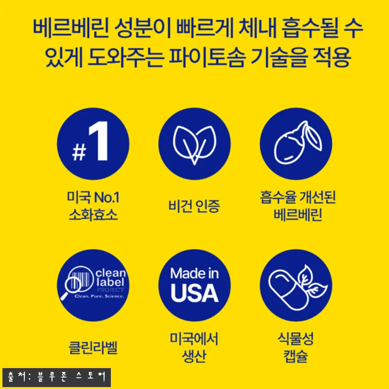 엔자이메디카 파이토좀 베르베린 60캡 관련 이미지 1