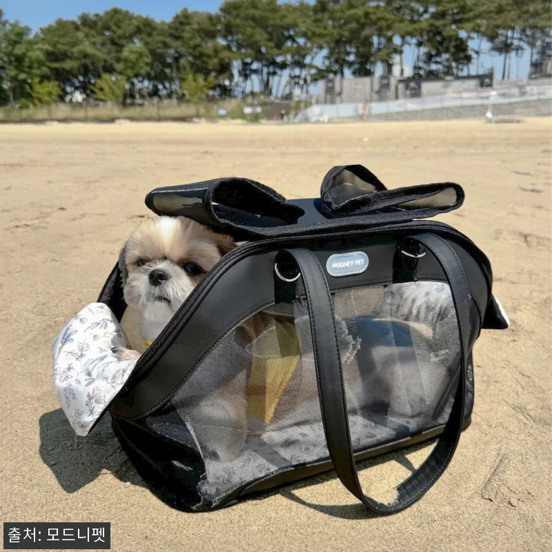 강아지가방 메쉬 숄더백 애견 이동가방 관련 이미지 6