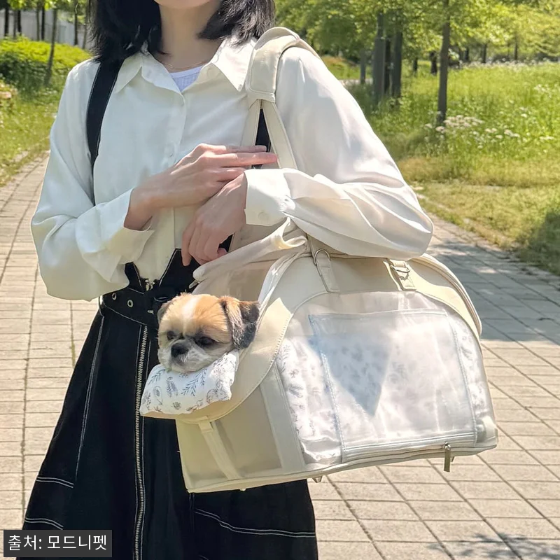 강아지가방 메쉬 숄더백 애견 이동가방 관련 이미지 9