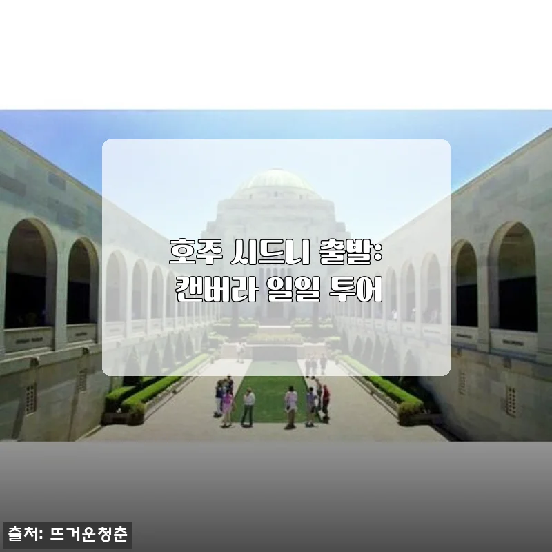 호주 시드니 출발 캔버라 일일 투어 사용후기: 직접 경험한 생생한 여행 이야기