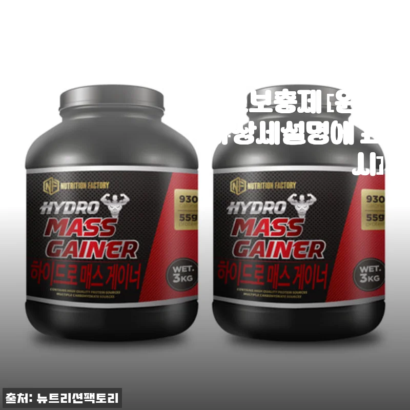 1+1 하이드로매스게이너 단백질 헬스보충제, 직접 써본 생생한 후기