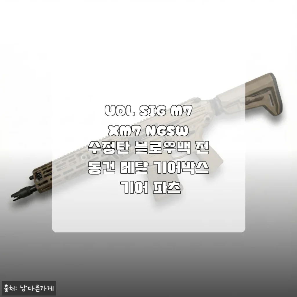 UDL SIG M7 XM7 NGSW 수정탄 블로우백 전동건 사용후기 및 제품소개