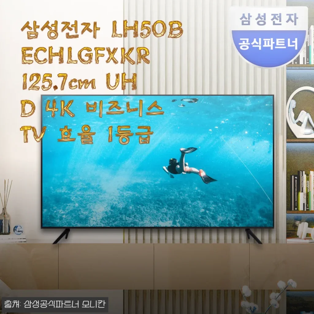 삼성전자 LH50BECHLGFXKR 125.7cm UHD 4K 비즈니스 TV 사용후기