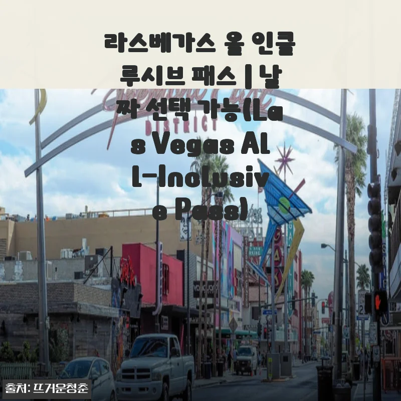 라스베가스 올 인클루시브 패스 사용후기 - 여행 준비가 한결 수월해졌어요