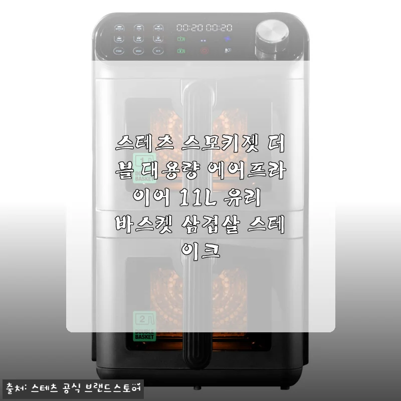 스테츠 스모키젯 더블 대용량 에어프라이어 11L 사용후기와 제품 소개