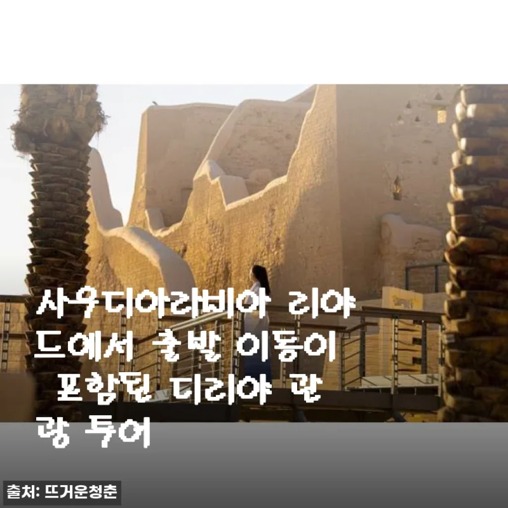 사우디아라비아 리야드 출발 디리야 관광 투어 체험 후기