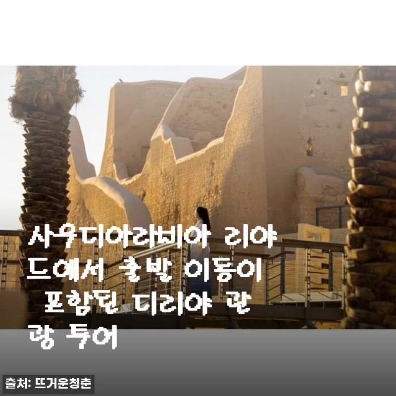 사우디아라비아 리야드 출발 디리야 관광 투어 체험 후기