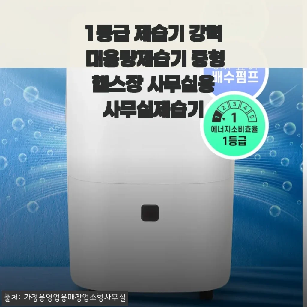 1등급 대용량 제습기 사용후기: 헬스장과 사무실에 딱 맞는 중형 제습기