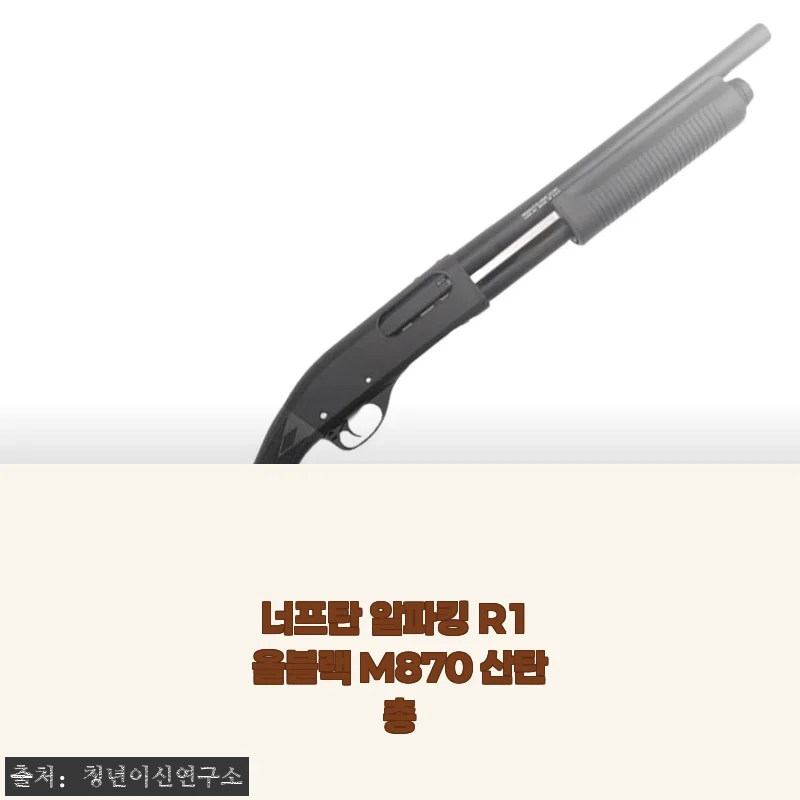 너프탄 알파킹 R1 올블랙 M870 산탄총 사용후기: 직접 사용해보니 만족스러운 완성도와 아쉬운 배송 경험