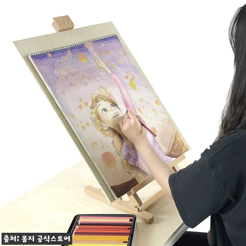 올지 테이블 이젤 원목 접이식 휴대용 관련 이미지 4