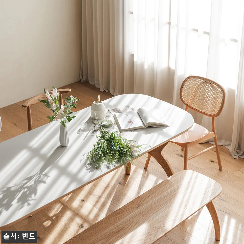 번드 카린 포세린 세라믹 타원 원목 관련 이미지 6