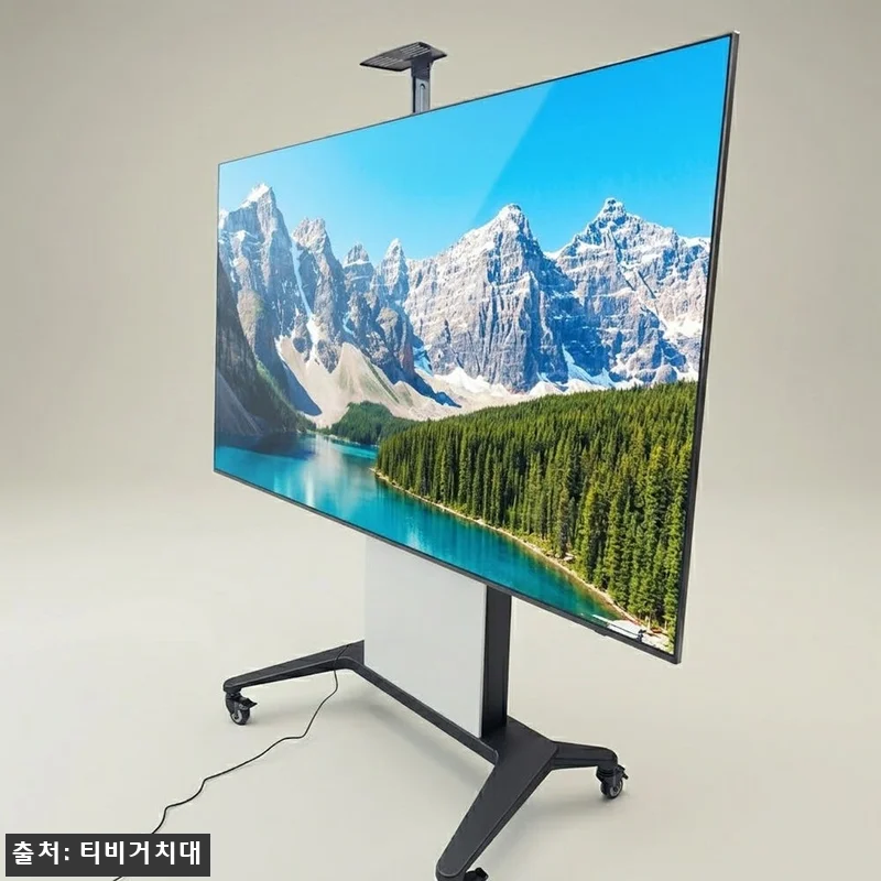 전동식 이동식 특대형 TV 스탠드 1 관련 이미지 7